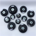拉杆箱行李箱包橡胶轱辘轮胎轮子脚轮维修理配件静音满4个 PU36*21mm
