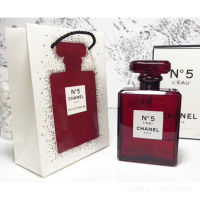 [送礼优选]香奈儿(CHANEL)N°5 L'EAU清新晨露淡香水 红色限定版 100ml PATY聚会 花果香调