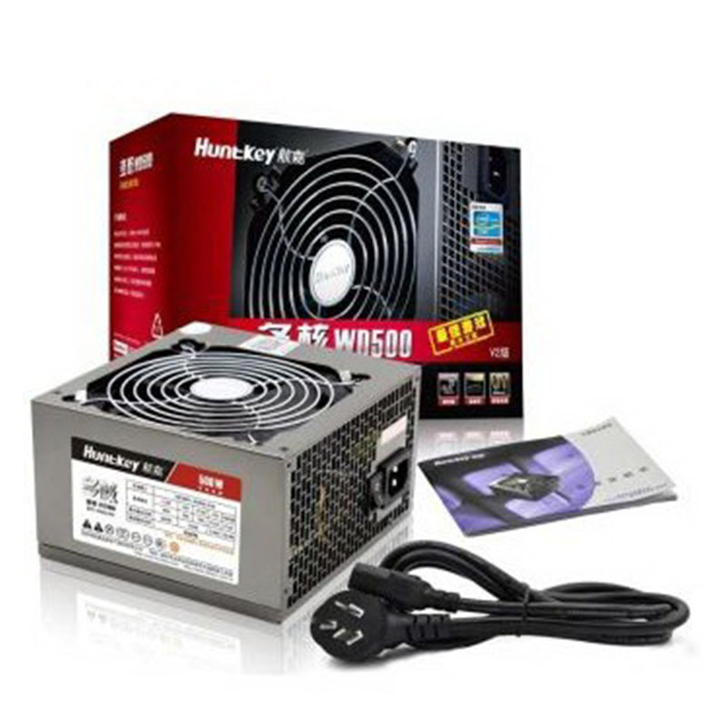额定500W JUMPER500电源 (80PLUS白牌/单路40A/主动PFC/双管正激/全电压/背部走线)