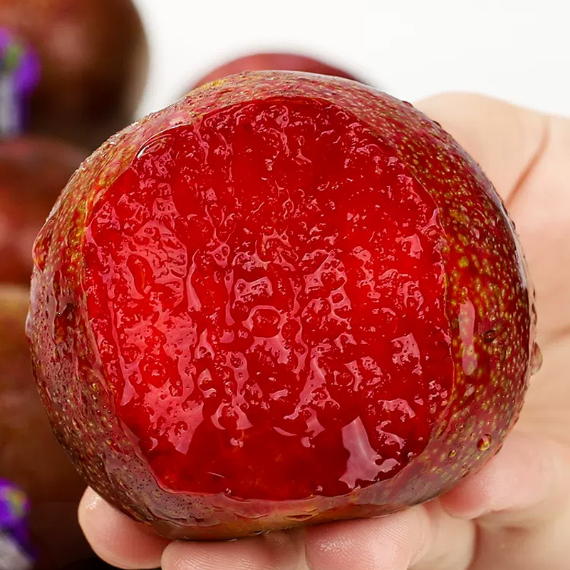 顺丰快递[熊猫鸟]智利进口凤凰李 3斤 珠宝李子当季新鲜红布林整箱血丝李水果樱桃李孕妇高清大图