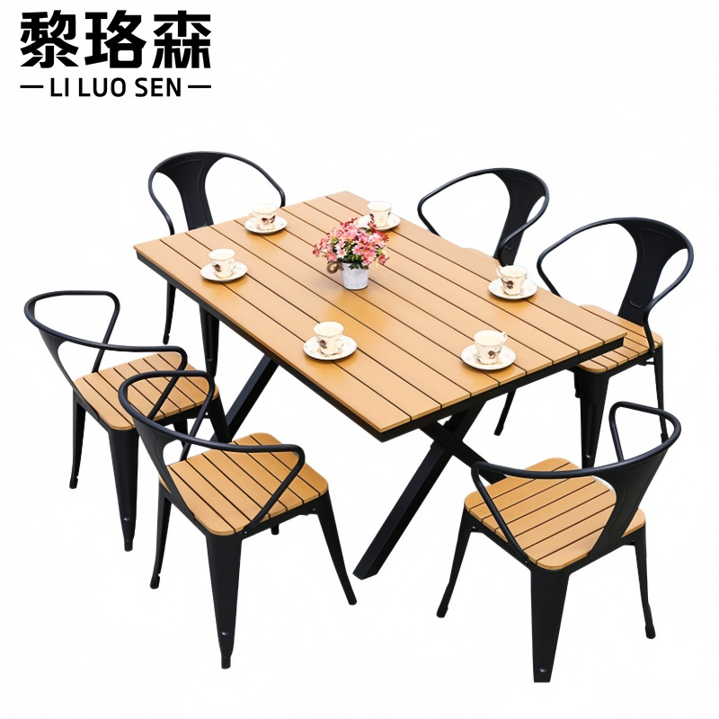 黎珞森桌椅 户外桌椅含六椅套