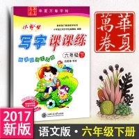 新课标语文S版六年级下册语文同步字帖钢笔铅笔硬笔临摹田英章华夏万卷小学生写字课课练6年级下
