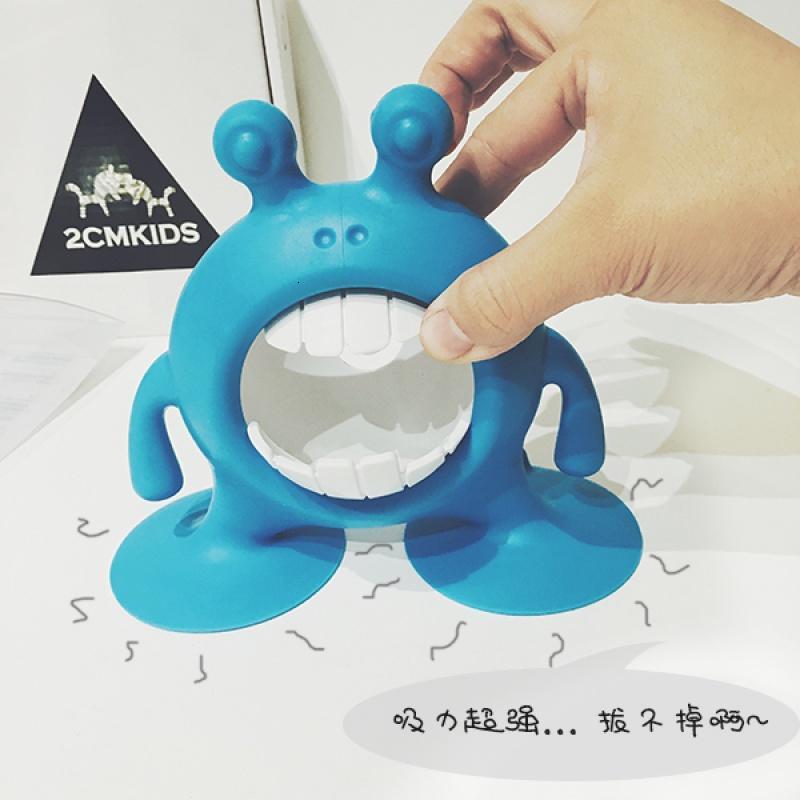美国 大嘴怪多功能儿童牙刷置物架刷牙吸盘