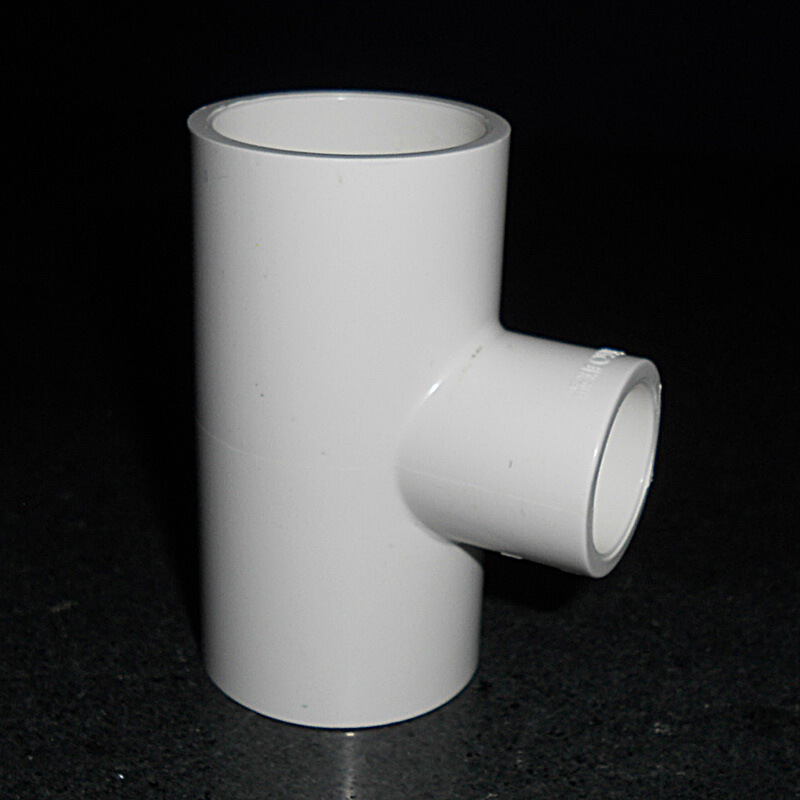 联塑pvc给水管三通接头配件等径三通4分6分pvc管水管管件配件接头