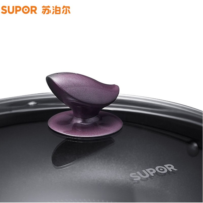 苏泊尔(SUPOR) 火红点煎锅.溢彩系列 家用煎锅煎炒锅火红点智能控温 PJ26K4 26cm明火电磁炉通用高清大图