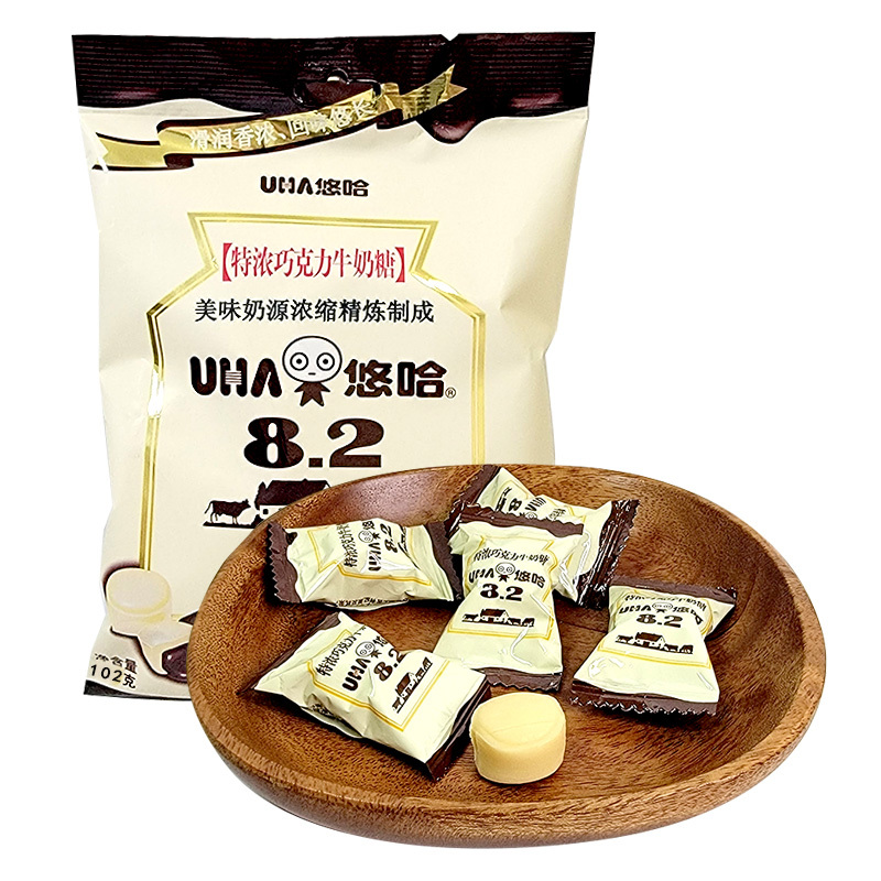 UHA悠哈奶糖特浓咖啡味牛奶糖婚庆结婚喜糖袋装102g糖果高清大图