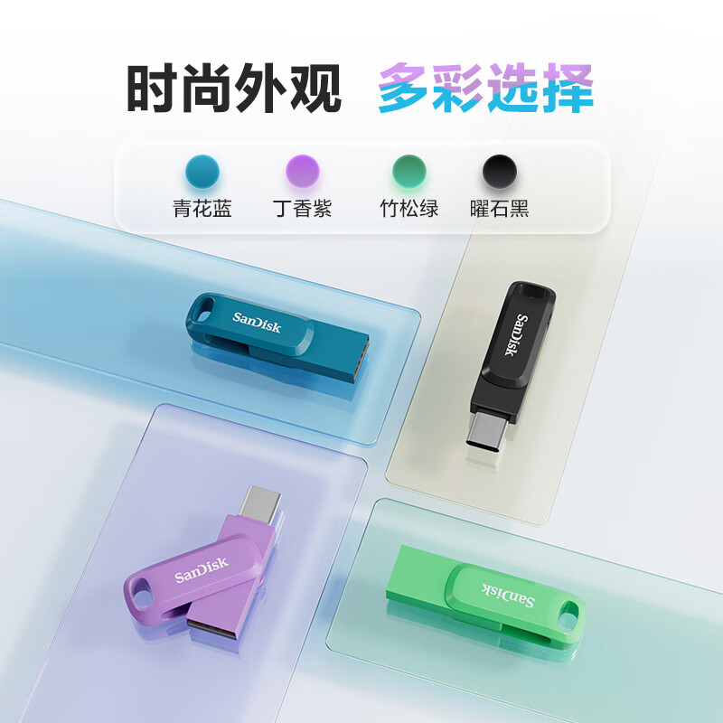 闪迪TYPE-C手机U盘DDC3酷柔128G高清大图