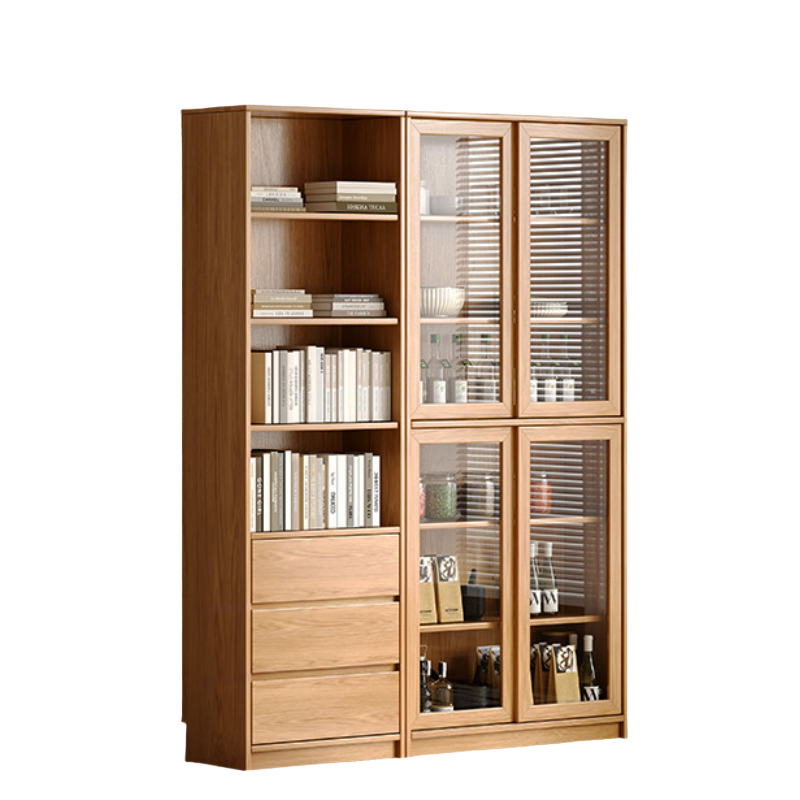 铭思达实木书柜1.5米台高清大图