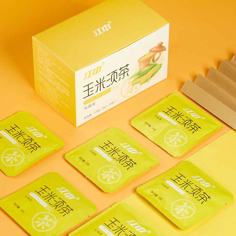 江中 玉米须茶 3盒装 8g*15袋官方正品旗舰店苦荞麦茯苓泡水喝养生茶茶包