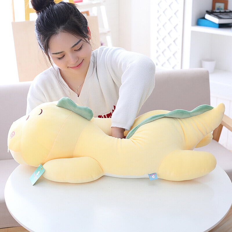 正版多爱软体羽绒棉恐龙趴款抱枕恐龙公仔毛绒玩具送儿童女生