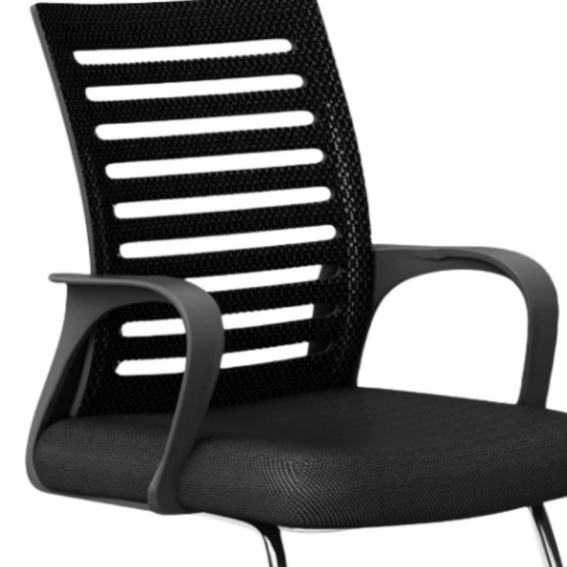 乐琪艺 弓形电脑椅 黑色 把高清大图