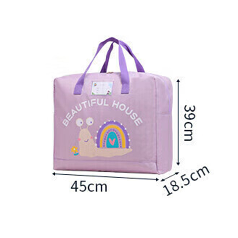 百草园幼儿园被子收纳袋加厚牛津布 45*39*18.5小号加厚牛津布蜗牛高清大图