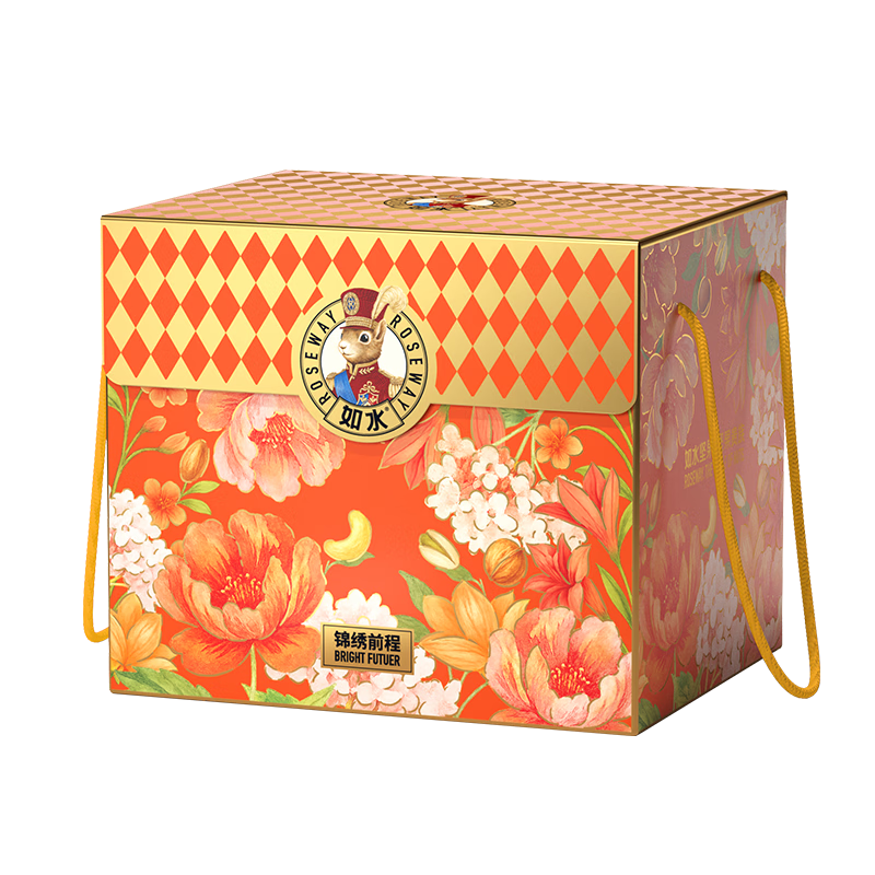 如水 珍果锦绣前程礼盒 坚果礼盒 2148g/盒