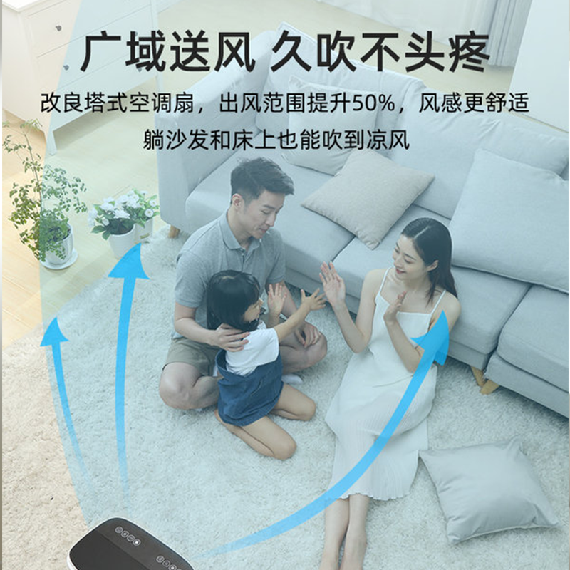 飞利浦 (Philips)无叶风扇加水空调扇小型降温风机家用移动宿舍水冷风扇ACR4146X高清大图