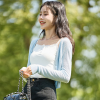 唐狮2023夏季新款吊带背心女内搭蕾丝小针织纯欲法式无袖上衣辣妹_0016 L 本白