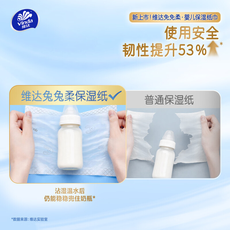 维达小兔棉棉乳霜棉柔纸3层S码40抽*40包V2332高清大图