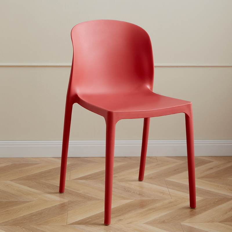 鑫环境塑料椅子靠背凳子加厚家用可叠放北欧餐桌椅现代简约收妆椅