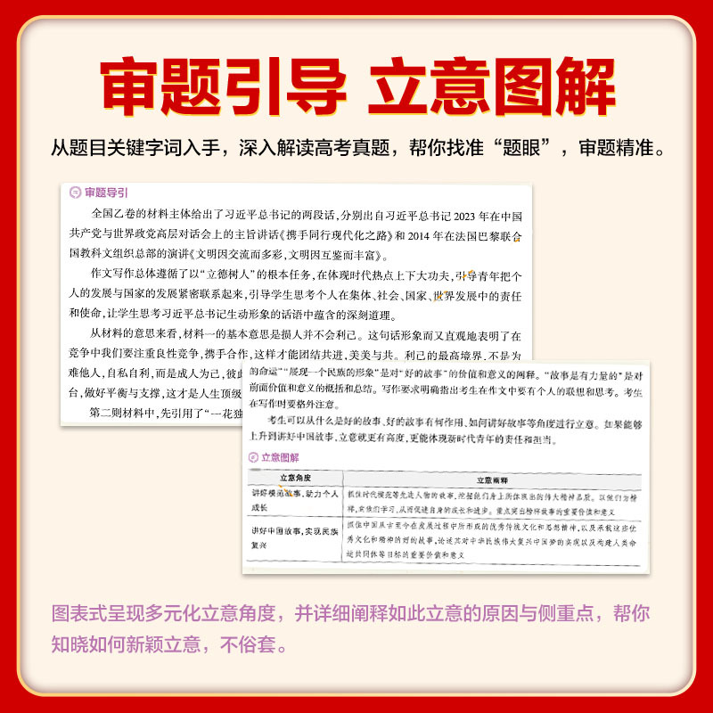 语文 全国通用 [正版]高考作文2025作文大全 高考作文素材 高考满分作文 53语文高考作文 高中一二三写作模板经典素