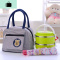 饭盒包手提便当包手拎饭盒袋学生韩版带饭小布包小熊帆布妈咪女包NEW LAKE女手包