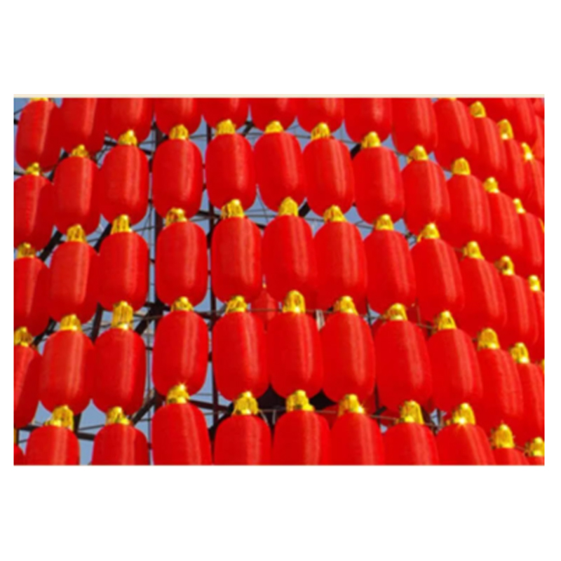 锦瑞星 新年优质冬瓜灯笼 长14寸3连/个高清大图