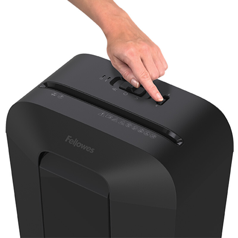 范罗士(Fellowes)LX41碎纸机 小型家用节能办公 防卡纸防堵设计 4*12mm/8张/5分钟/16.8L