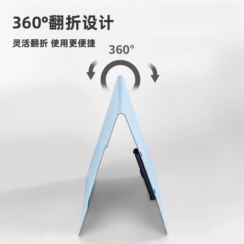 得力5016纽赛竖式折页板夹(深灰色)(个)