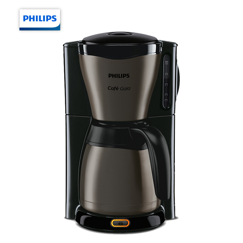 飞利浦PHILIPS咖啡机家用滴漏式美式咖啡壶钛黑合金机身配保温壶HD754780