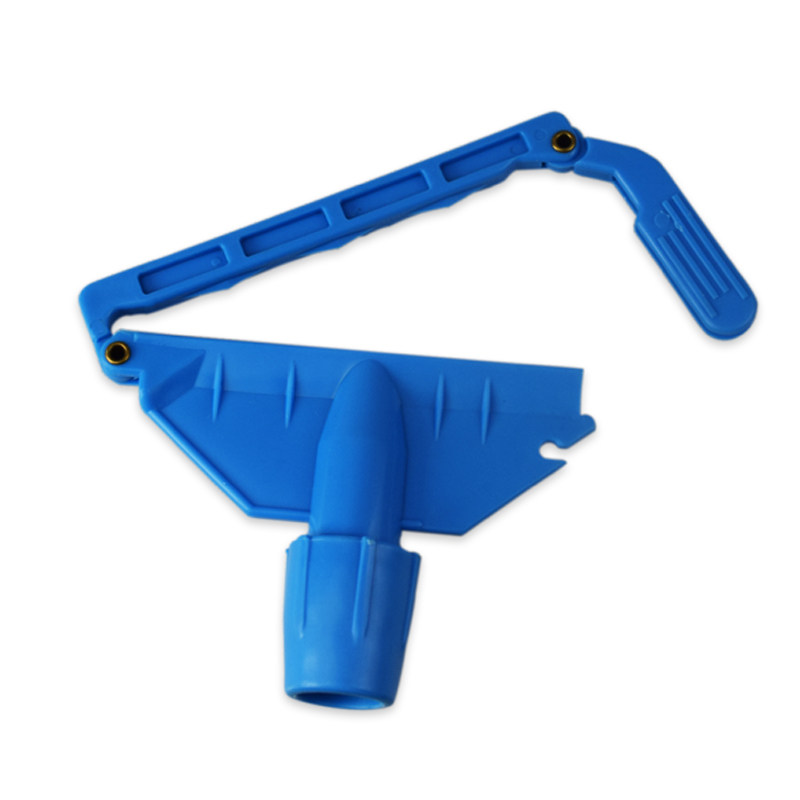 白云蜡拖夹拖把夹头扣式夹子压扣式蜡拖夹头蓝夹高清大图