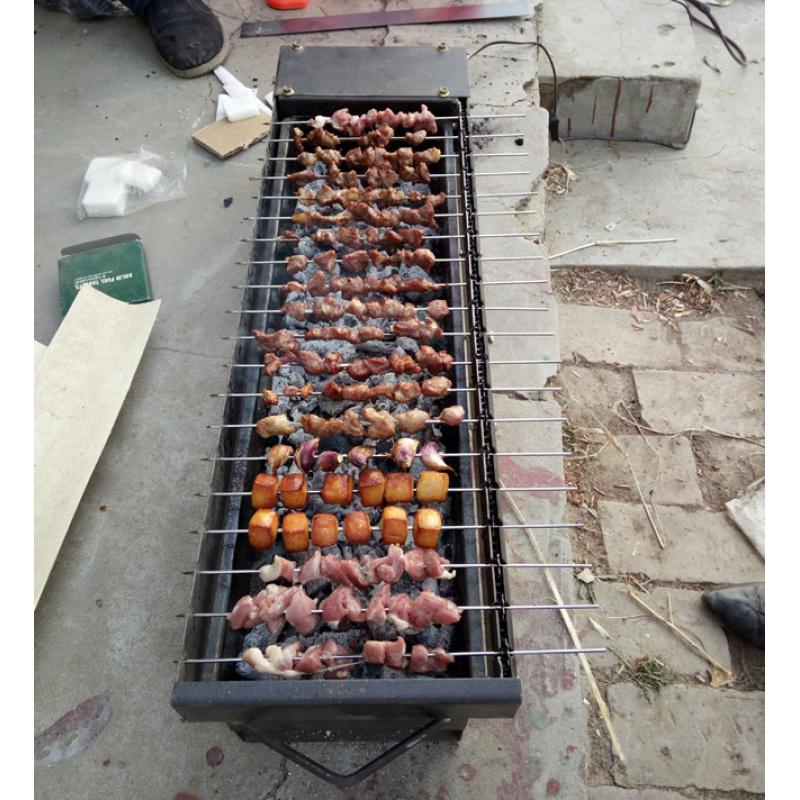 老式全自动木炭旋转烧烤炉烤肉串机饭店碳烤箱电动翻转烧烤架子时光旧