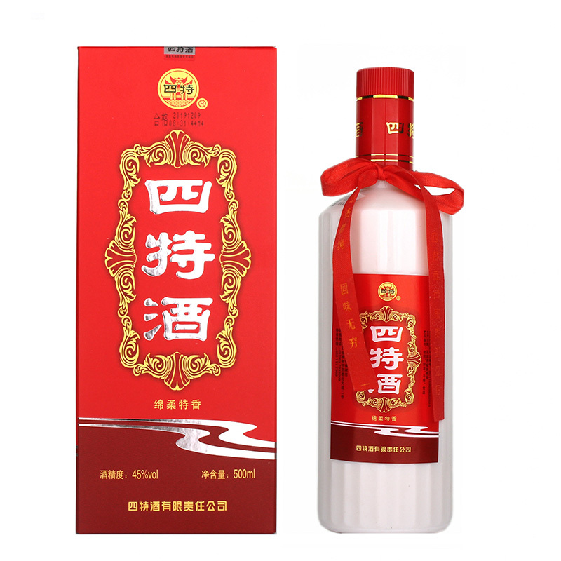 42度四特酒白玉柱500毫升特香型白酒瓷瓶红盒