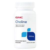 美国原装GNC胆碱Choline250mg100片试管搭配肌醇多囊排卵备孕含复合维生素B族