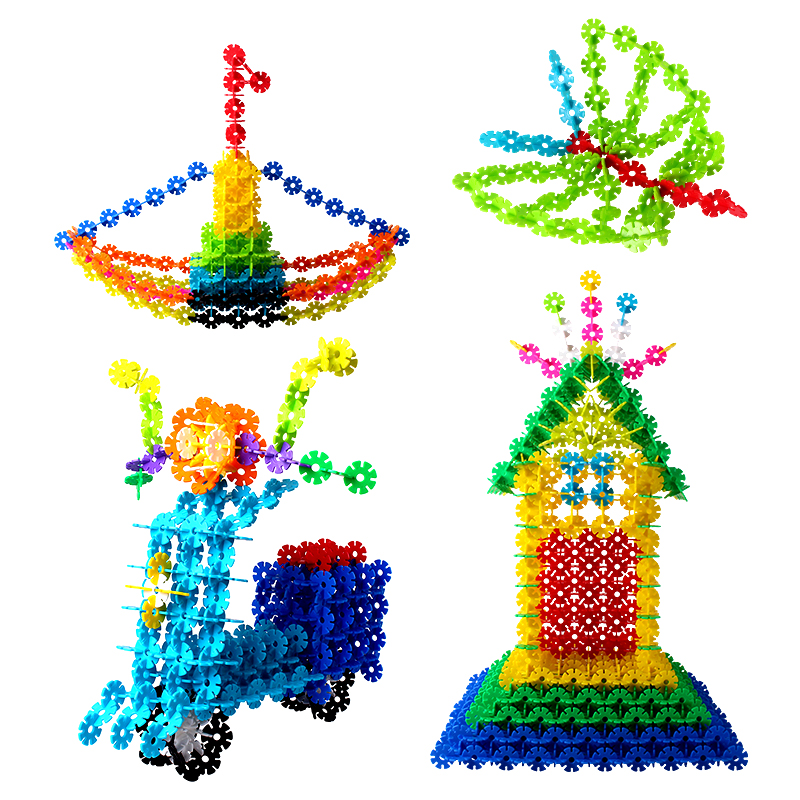 12色塑料雪花片