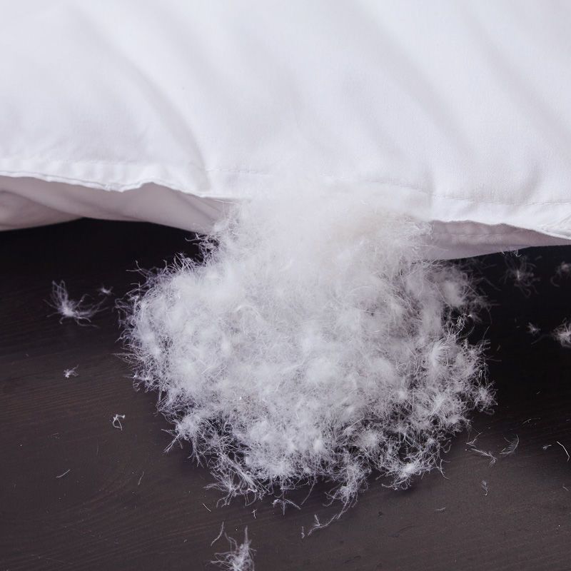 羽绒枕头芯一对家用白鹅绒成人单人颈椎保健修复护颈枕