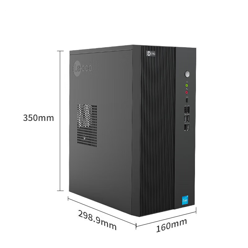 联想来酷D4900工作站I5-14400/32G/1T/R27qeGen2 27寸显示器*2有线键鼠高清大图