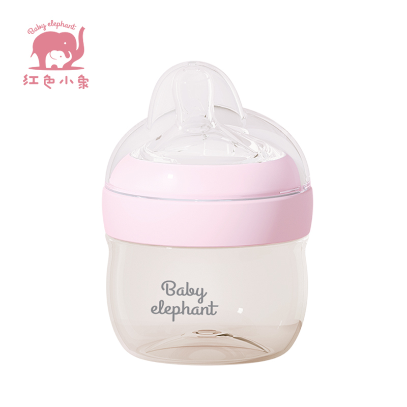 红色小象PPSU宽口径奶瓶(粉)90ml