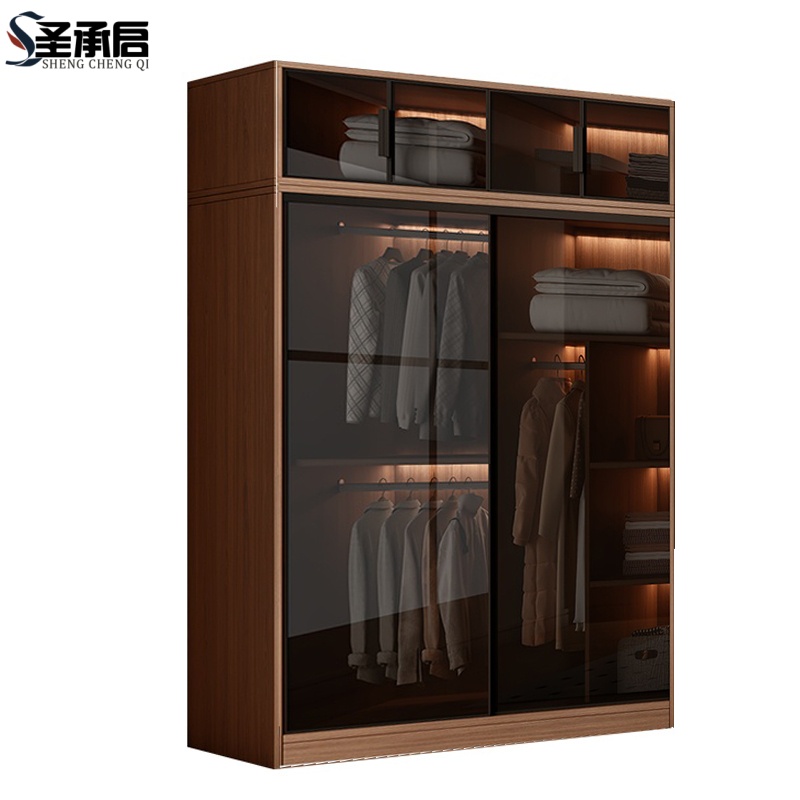 圣承启木质衣柜140cm台高清大图