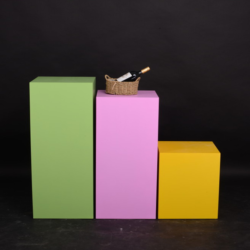 艺可恩木质烤漆白色展台实物小家电展示台展示柜橱窗中岛展示台