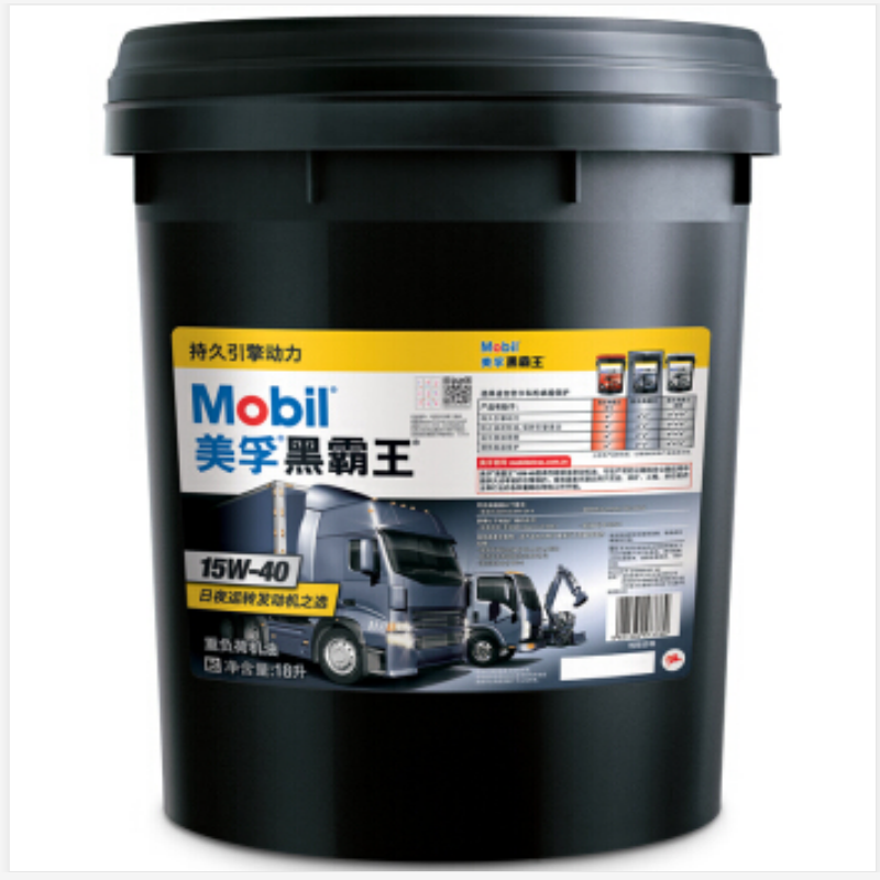 美孚(Mobil)美孚黑霸王柴机油四季通用 15W-40 /20W-40 CH-4级CH-4 18L/桶