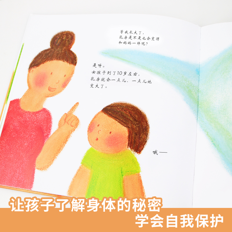 [正版]儿童性教育绘本全2册小鸡鸡的故事/乳房的故事 精装绘本 男孩女孩0-3-6岁宝宝幼儿启蒙故事书蒲蒲兰绘本自我保高清大图