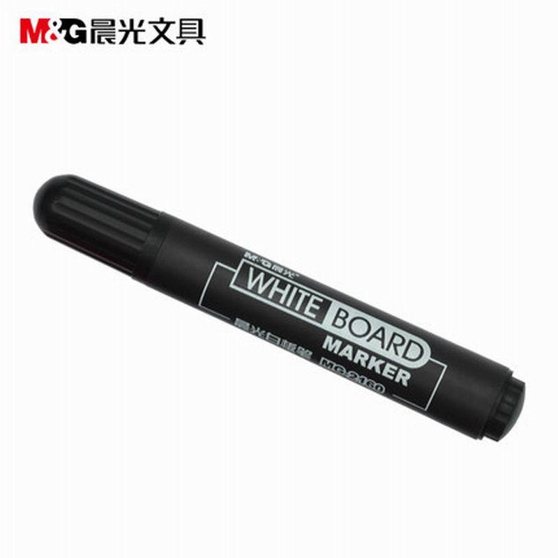 LTSM 晨光MG2160黑色白板笔单头白板笔 可擦水性笔 易擦型 办公用