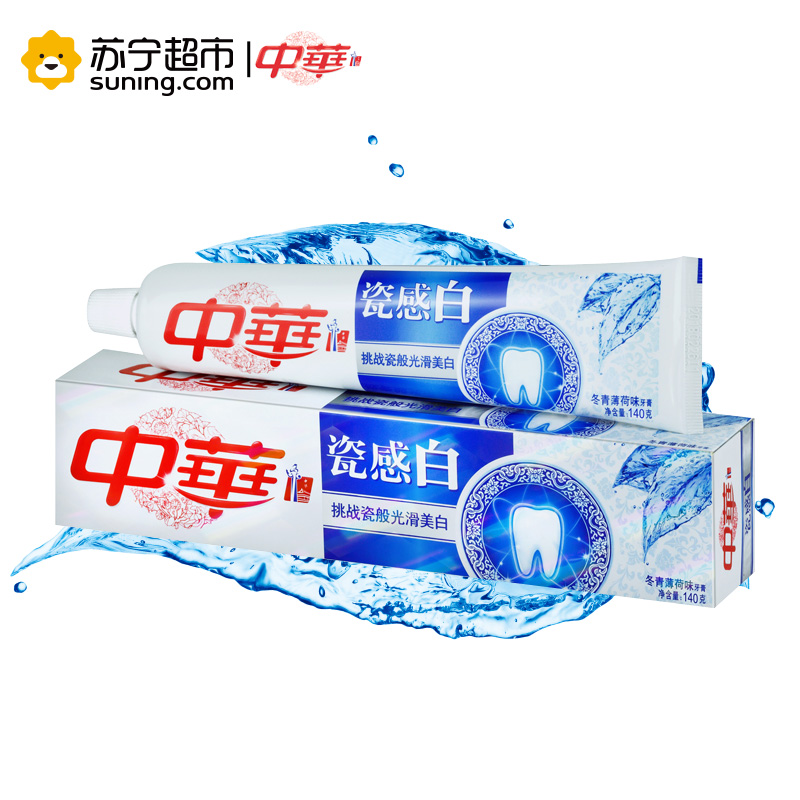 中华(ZHONG HUA)牙膏 瓷感白冬青薄荷味140g