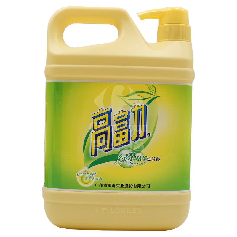 高富力 洗洁精绿茶精华家庭清洁剂 1.3kg/瓶装(多加180g)