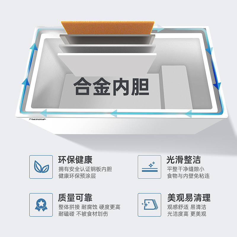 澳柯玛BC/BD-149NE家用顶开冷冻冷藏转换冰柜一级能效减霜少霜冷柜节能省电