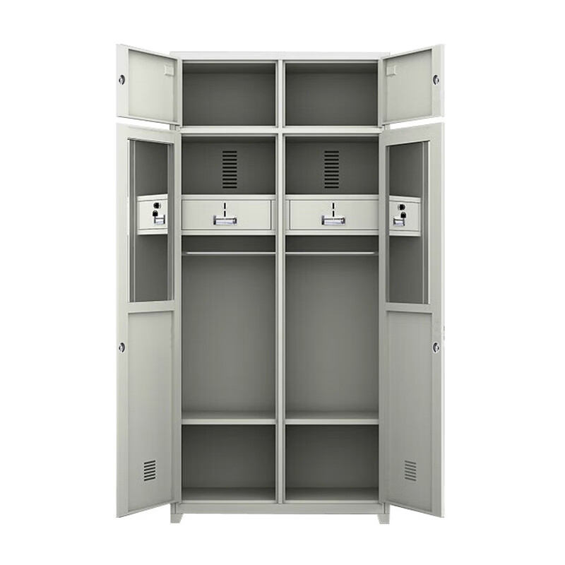 格具(GEJU) 钢制营具内务柜铁皮更衣柜班排柜加厚双人款高清大图