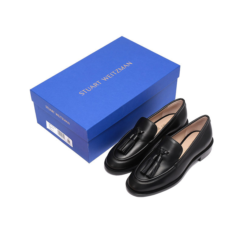 思缇韦曼stuartweitzman女士漆皮乐福鞋单鞋皮鞋palmertasselloafer