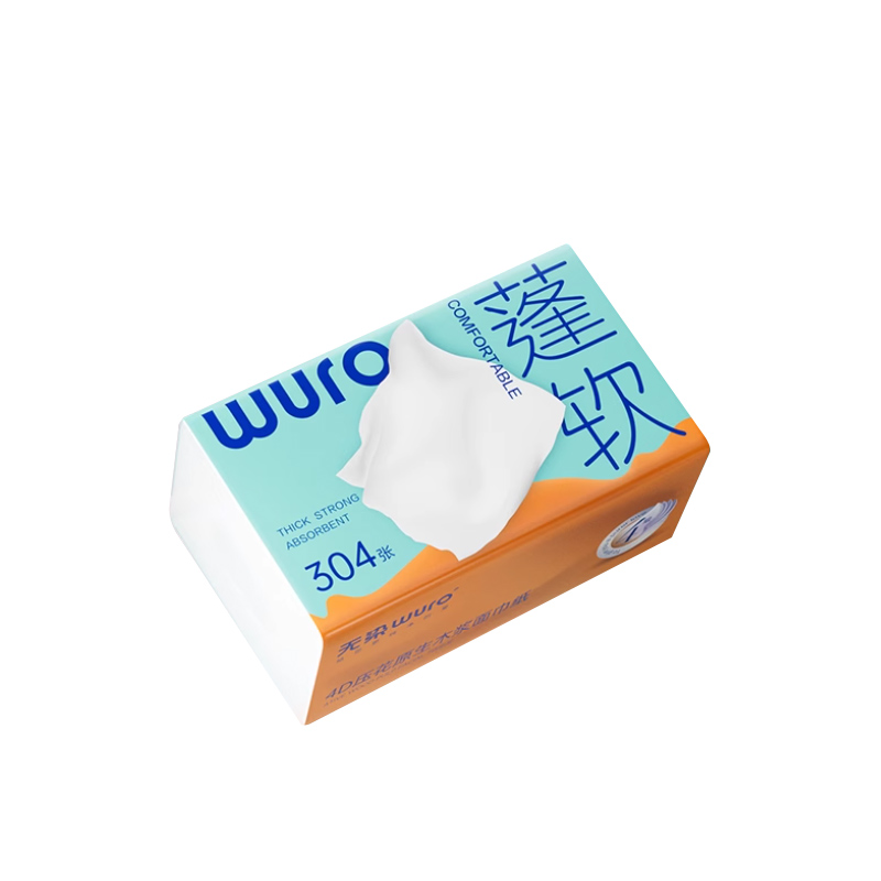 无染实惠装纸巾整箱抽纸家用4层加厚面巾纸高端品质餐巾纸24包WR140