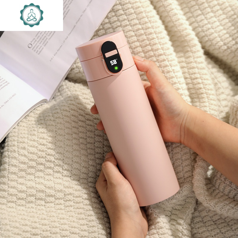 保温杯女智能测温水杯子男便携简约网红学生情侣创意个性潮流定制 封后 浪漫邂逅-[萌宠加湿器+冰清玉洁-浪漫礼盒]