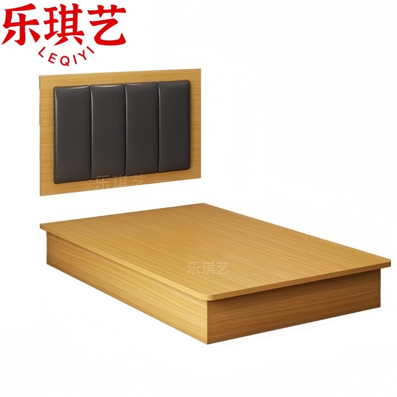 乐琪艺 单人床箱+床靠 1.2m 套高清大图