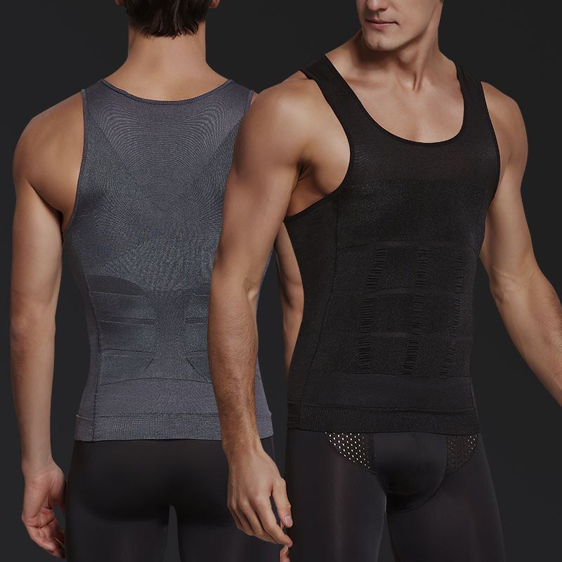 波迷娜(bomina)男士收腹背心定型束腰上衣胖子隐形塑形神器衣减啤酒肚