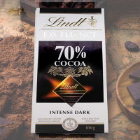 [黑巧专业户]瑞士莲(Lindt)特醇排装70%可可黑巧克力 100g/排 进口食品 进口零食 法国进口